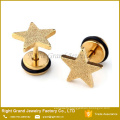 Factory Good Price Fashion Star Steel Fake Plugs Jewelry For Unisex